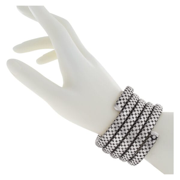 John Hardy Triple Coil dot braclet in sterling silver