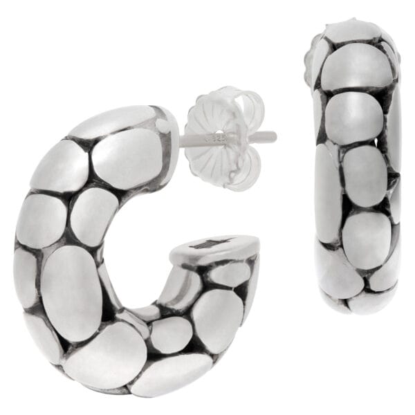 John Hardy Dot hoop earrings in sterling silver