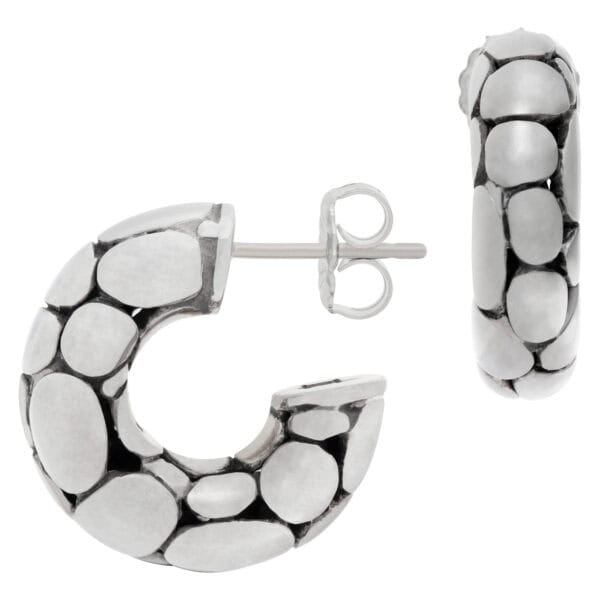 John Hardy Dot hoop earrings in sterling silver