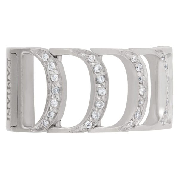 Damiani Damianissima ring in 18k white gold with diamonds