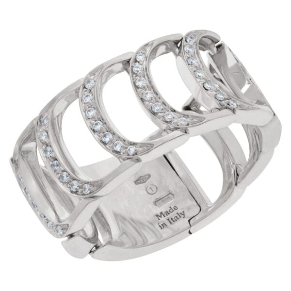 Damiani Damianissima ring in 18k white gold with diamonds