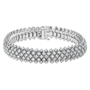 Diamond bracelet in 18k white gold