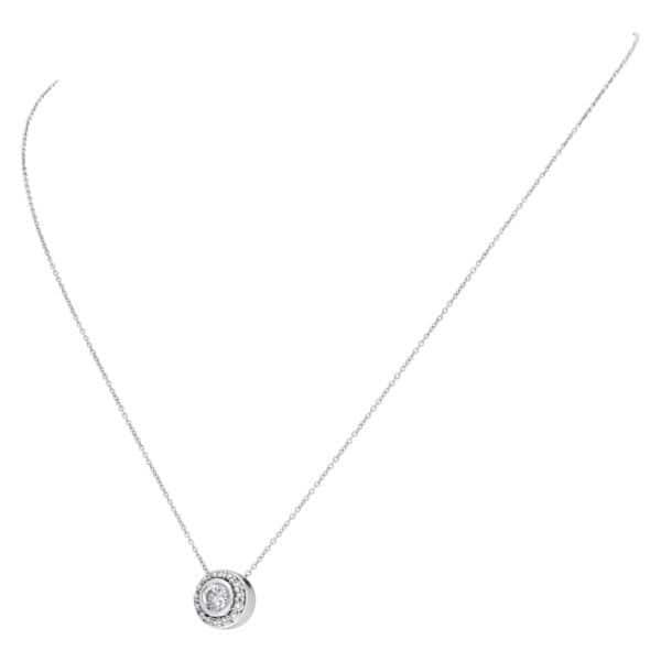 Diamond necklace in 14k white gold