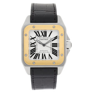 Cartier Santos 100 W20072X7 18k & steel 38mm auto watch