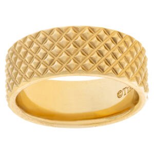 Tiffany & Co. 18k Gold Studded 7mm Band