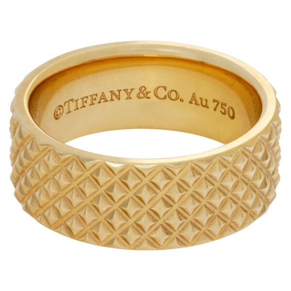 Tiffany & Co. 18k Gold Studded 7mm Band