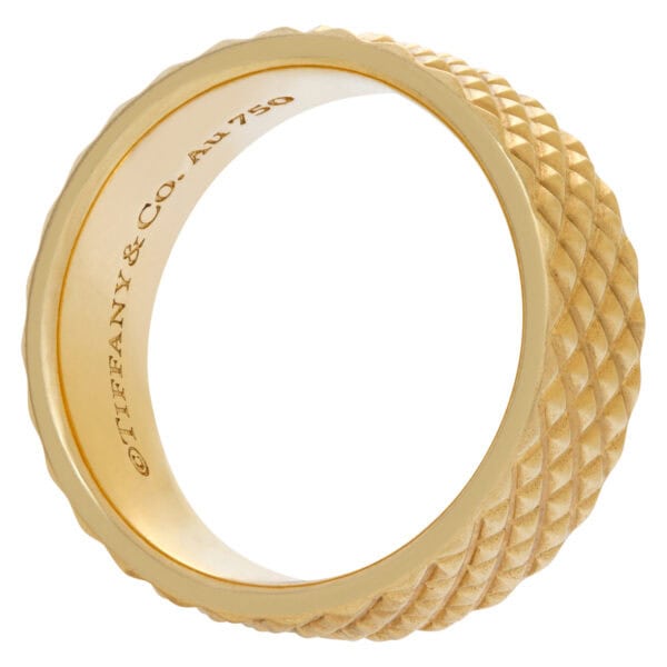 Tiffany & Co. 18k Gold Studded 7mm Band