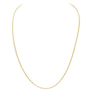 18k yellow gold double sided chain