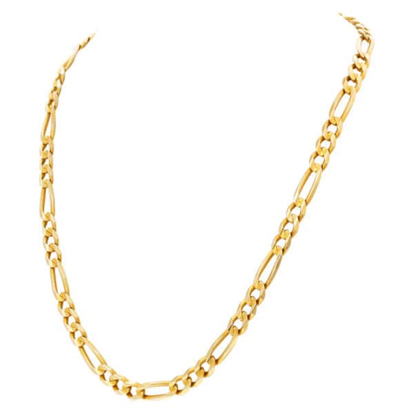 Figaro link necklace in 14k, 20"