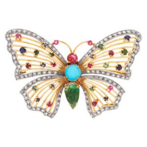 Butterly pin/brooch in 18k gold