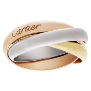 Cartier Trinity ring in 18k yellow, white and rose gold