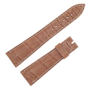 Breguet genuine alligator strap (21 x 16) light brown