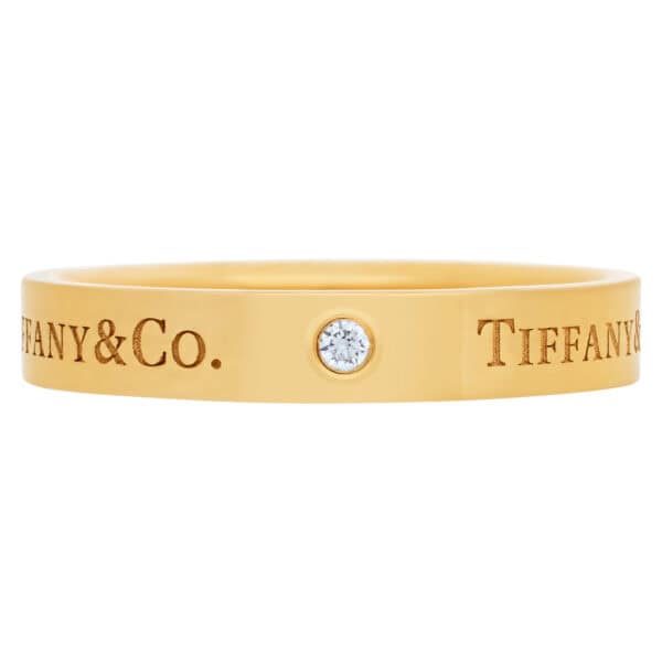 Tiffany & Co. Band with 3 diamonds in 18k yellow gold