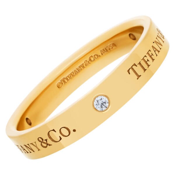 Tiffany & Co. Band with 3 diamonds in 18k yellow gold