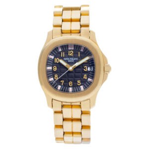 Patek Philippe Aquanaut 5066/1J 18k yellow gold 34mm auto watch