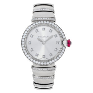 Bvlgari Classic LU W 33 G 18k white gold 33mm auto watch