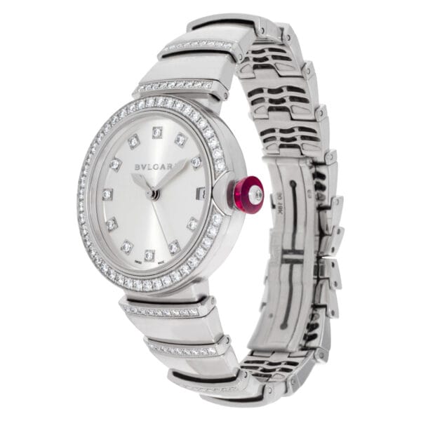 Bvlgari Classic LU W 33 G 18k white gold 33mm auto watch