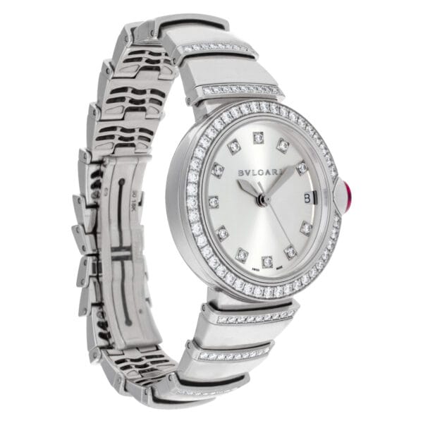 Bvlgari Classic LU W 33 G 18k white gold 33mm auto watch