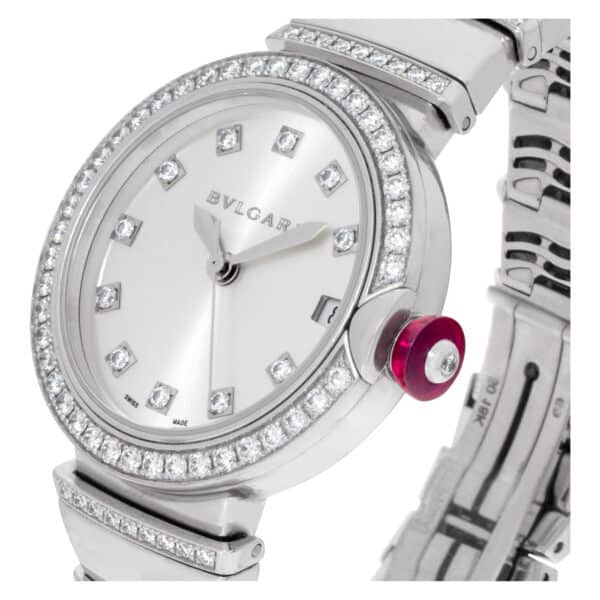 Bvlgari Classic LU W 33 G 18k white gold 33mm auto watch