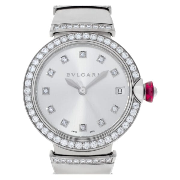 Bvlgari Classic LU W 33 G 18k white gold 33mm auto watch