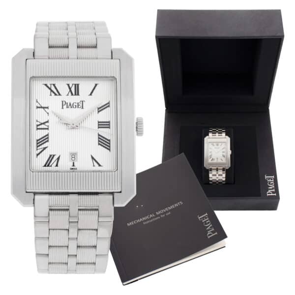 Piaget Protocol 26100 18k white gold 31.5mm auto watch