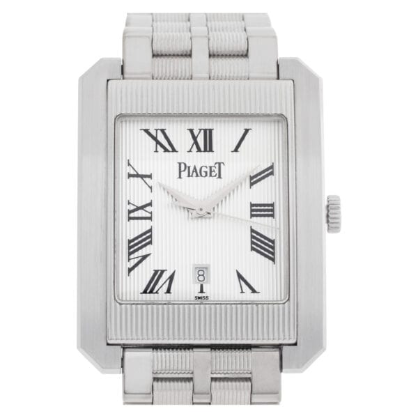 Piaget Protocol 26100 18k white gold 31.5mm auto watch