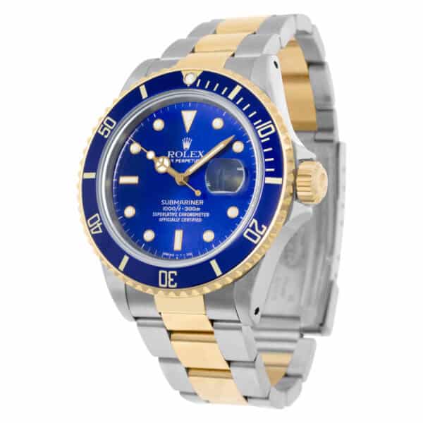 Rolex Submariner 16803 18k & steel 40mm auto watch