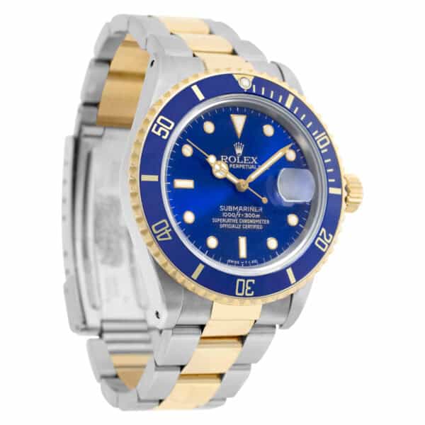 Rolex Submariner 16803 18k & steel 40mm auto watch