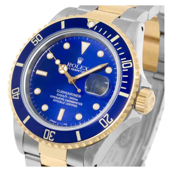 Rolex Submariner 16803 18k & steel 40mm auto watch