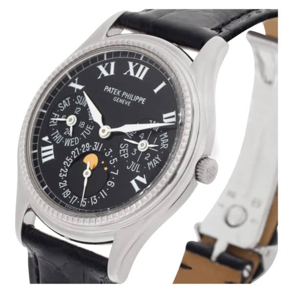 Patek Philippe Perpetual Calendar 5038 18k white gold 36mm auto watch