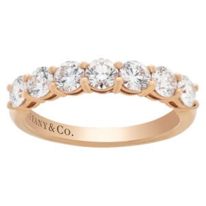 Tiffany & Co. Embrace diamond half eternity band in rose gold